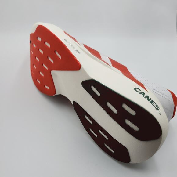 Mens Sz 11.5 Adidas Sneakers NCAA x Adizero Evo SL Miami Hurricanes White JQ2148 main image 6